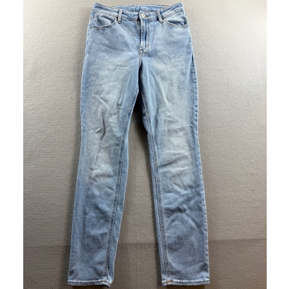 Old Navy Wow Straight Jeans Women 6 Light Wash High Rise Denim 29x30